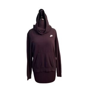 Nike Women’s Black Funnel Neck Pullover Hoodie Size M Style BV4526-010